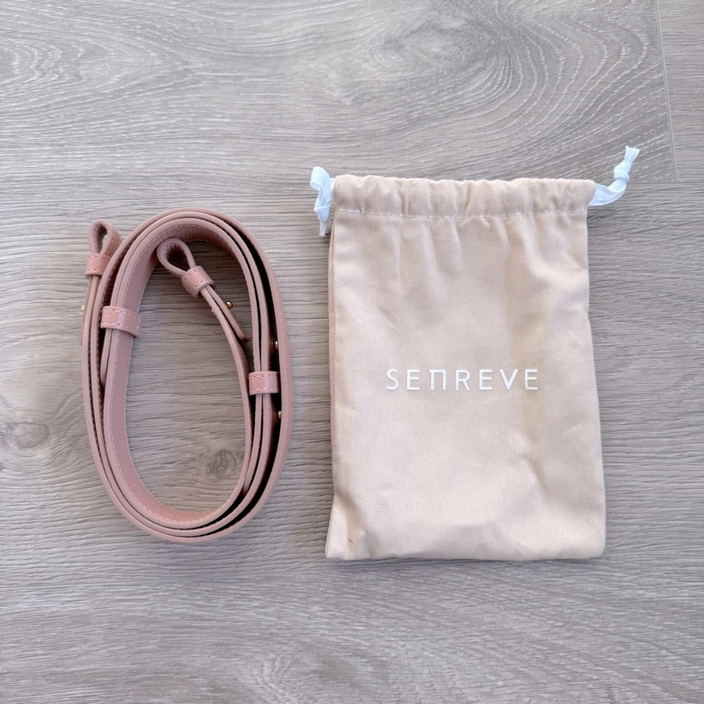 🆕 Senreve Rose Pink & Gold Strati Shopper with Removable Leather Shoulder Strap - Picture 9 of 16